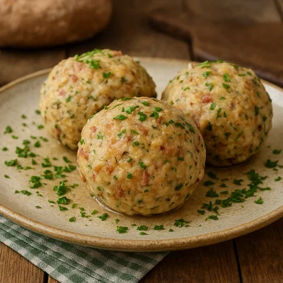 Tiroler Speckknödel aus Altbrot