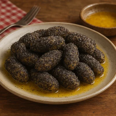 Waldviertler Mohnnudeln mit zerlassener Butter