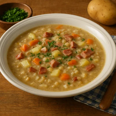 Waldviertler Graupensuppe