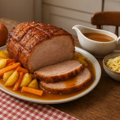 Mostviertler Schweinebraten mit Most-Safterl