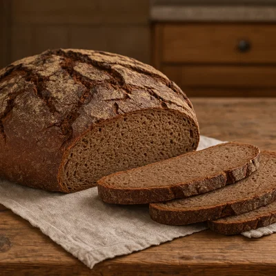 Waldviertler Schwarzbrot aus Roggen und Sauerteig