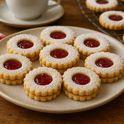 Linzer Augen – klassische österreichische Marmeladekekse