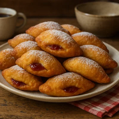 Linzer Krapfen aus der Pfanne