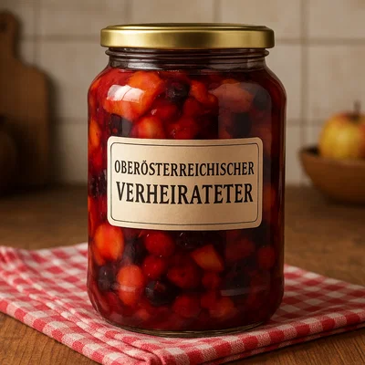Oberösterreichischer Verheirateter (eingemachtes Mischkompott)