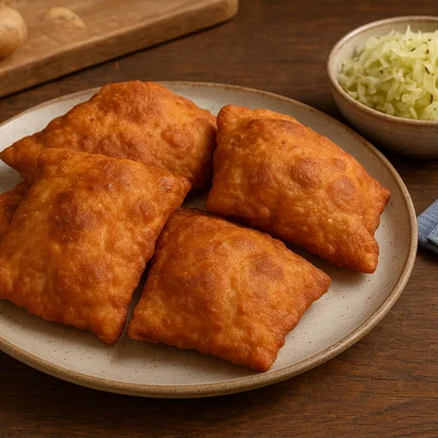 Pongauer Fleischkrapfen (herzhafte Schmalzgebäck-Tascherl)