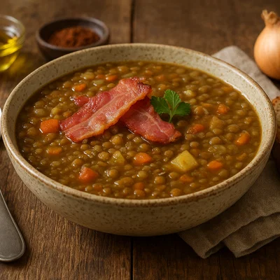 Linsensuppe Salzburger Art