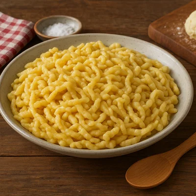 Hausgemachte Spätzle (geschabt oder gepresst)