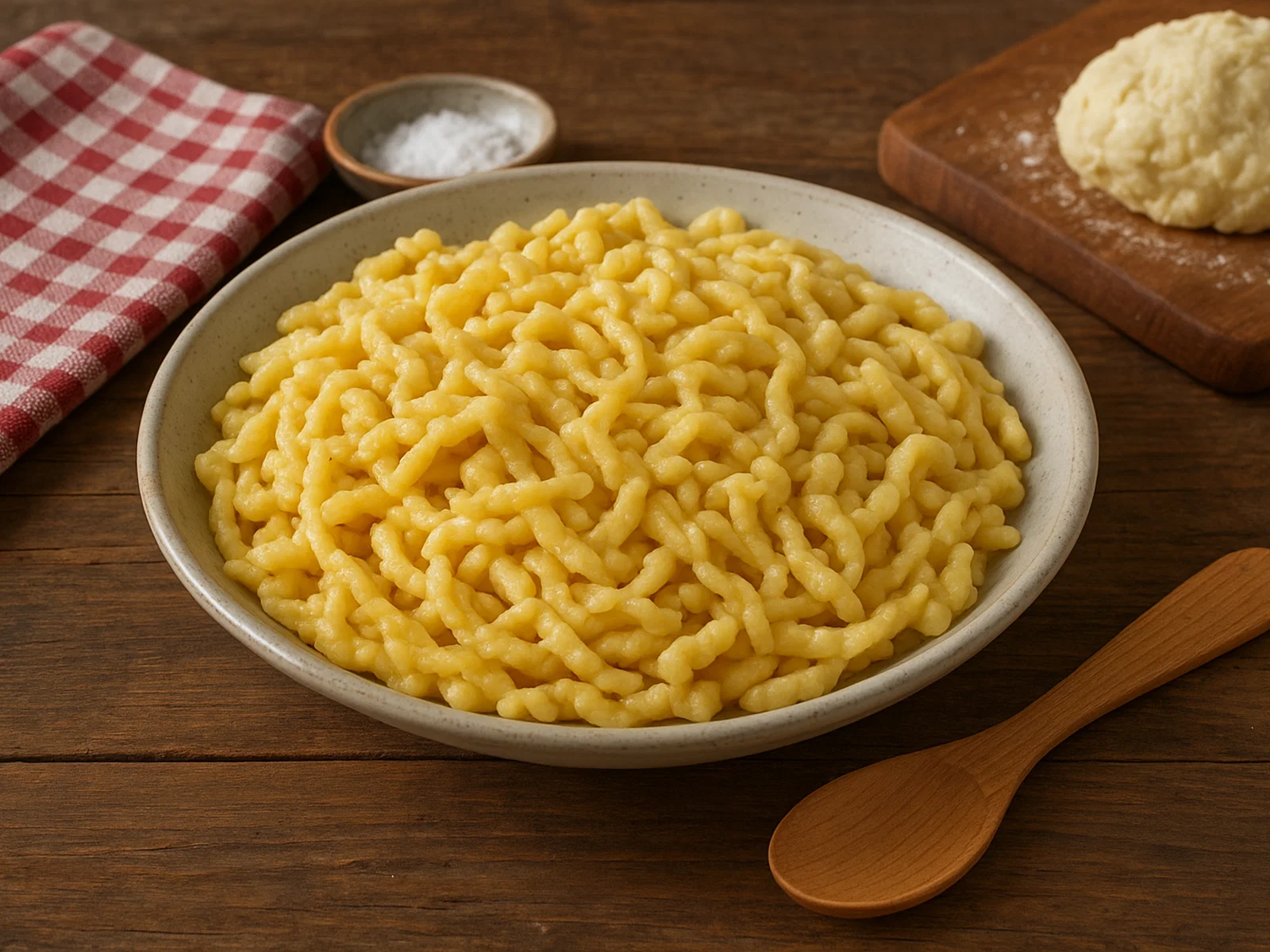 Hausgemachte Spätzle (geschabt oder gepresst)