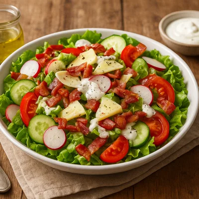 Salzburger Bauernsalat mit Essig-Öl- oder Cremedressing