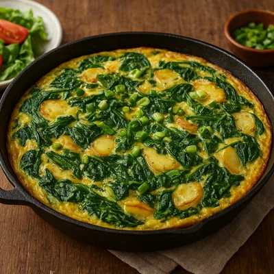 Salzburger Spinat-Frittata mit Frühlingsgemüse