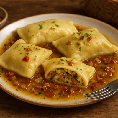 Salzburger Maultaschen mit Speck