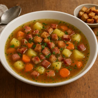 Salzburger Speckwürfelsuppe