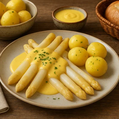 Salzburger Spargel mit klassischer Sauce Hollandaise