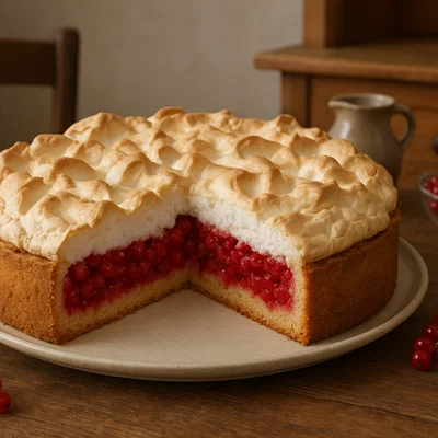 Salzburger Johannisbeerkuchen mit Baiserhaube