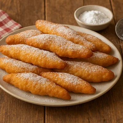 Steirischer gebackener Hecht (süßes Schmalzgebäck)