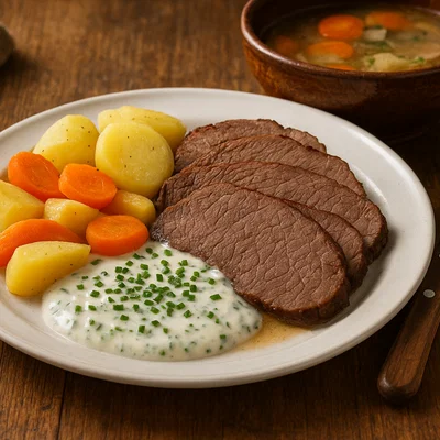Tiroler Tellerfleisch (herzhaftes Siedefleisch nach Tiroler Art)