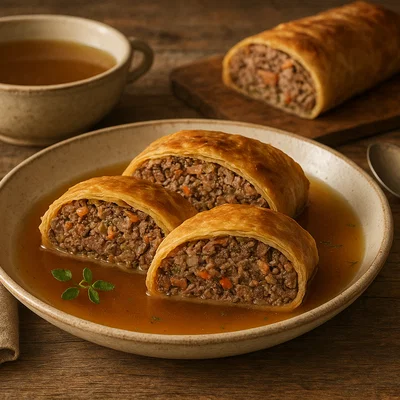 Tiroler Lungenstrudel (herzhafter Festtagsstrudel)