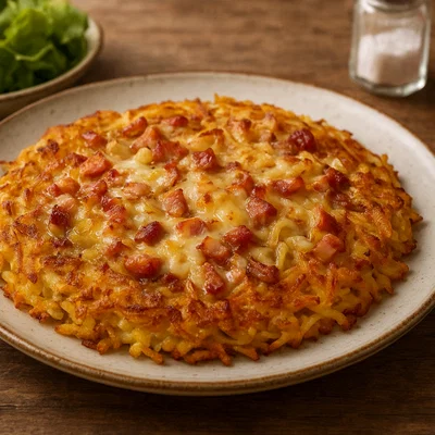Tiroler Rösti mit Speck und Bergkäse