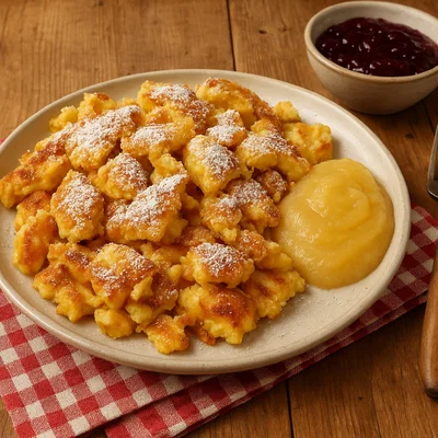 Tiroler Schmarrn (süße Mehlspeise aus der Pfanne)