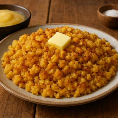 Tiroler Riebelmais (klassisch gebraten oder cremig)