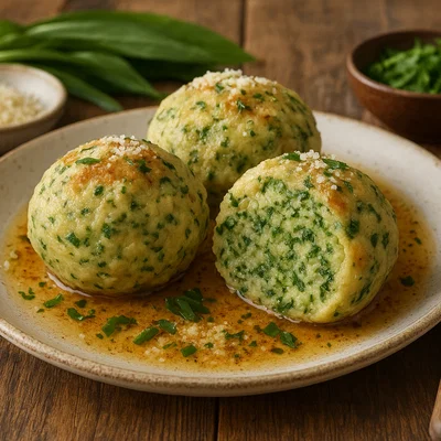 Tiroler Bärlauch‑Knödel