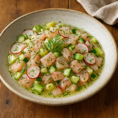 Tiroler Forellen-Ceviche (moderne Interpretation)