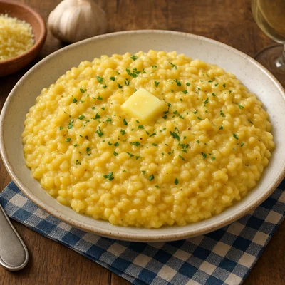 Tiroler Bergkäserisotto mit Polenta