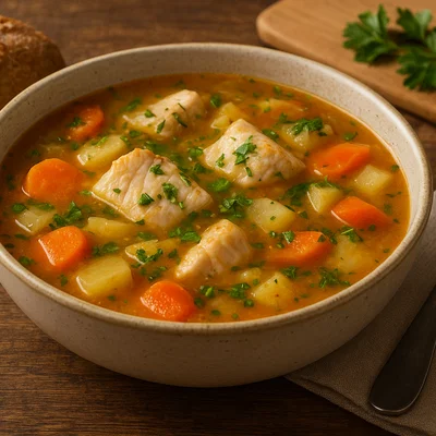 Bodensee‑Fischersuppe