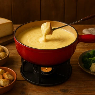 Montafoner Käsefondue mit Alpkäse