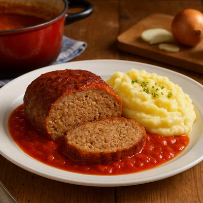 Faschierter Braten in Tomatensauce