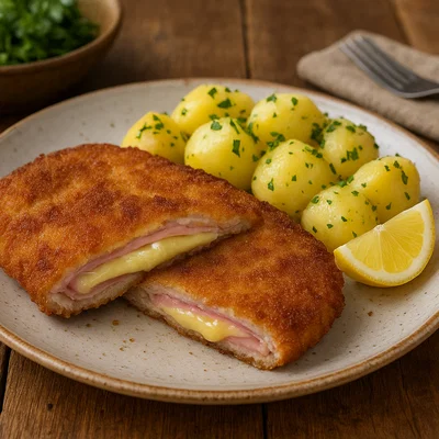 Klassisches Kalbs-Cordon-Bleu