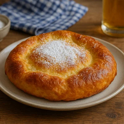 Gebackener Leberkäse aus Hefeteig (süß oder herzhaft)