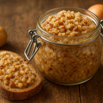 Hausgemachtes Grammelfett (Schmalz mit Grieben)