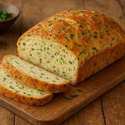 Herzhaftes Schnittlauchbrot aus Hefeteig