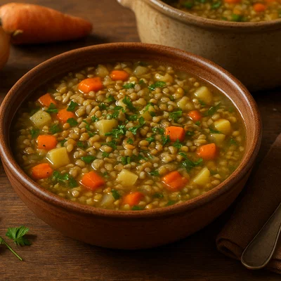 Herzhafte Grünkernsuppe