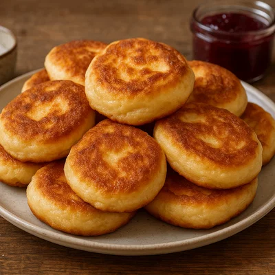 Böhmische Dalken (böhmische Mini-Hefepfannkuchen)