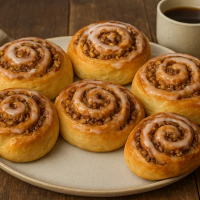 Saftige Nussschnecken aus Hefeteig