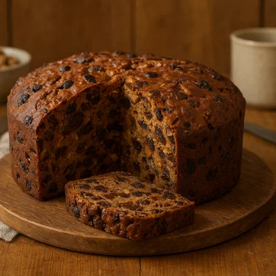 Traditionelles Früchtebrot mit Nüssen