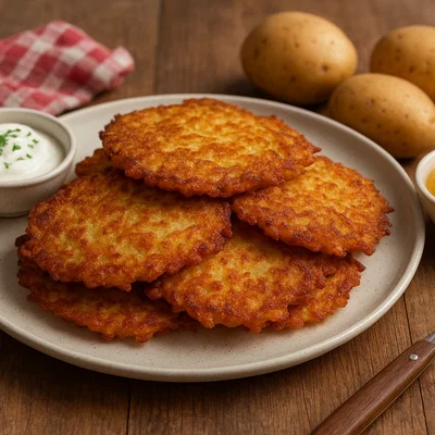 Klassische Erdäpfelpuffer (Kartoffelpuffer)