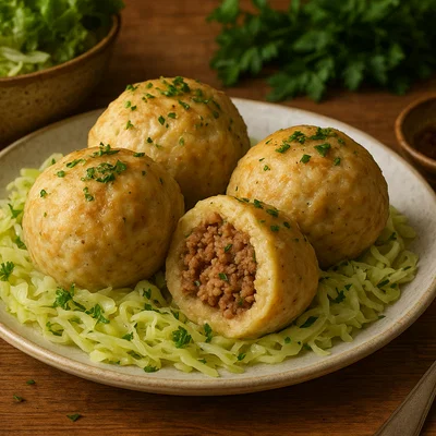 Hascheeknödel aus der alpinen Küche