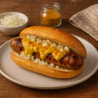 Bosna – scharfe Bratwurst im Brötchen