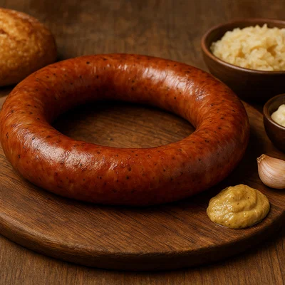 Hausgemachte Krainerwürstl (Krainische Brat- und Grillwurst)