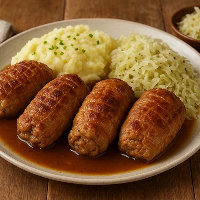 Waldviertler Saumaise (Gefüllte Schweinsnetze)