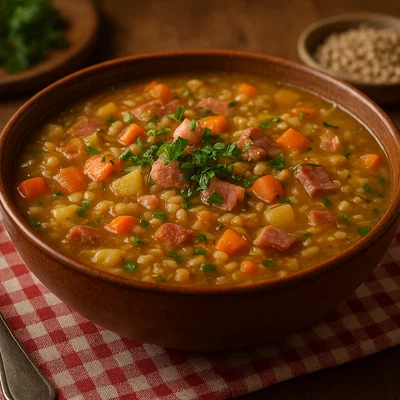 Schottsuppe aus Salzburg – würzige Graupensuppe