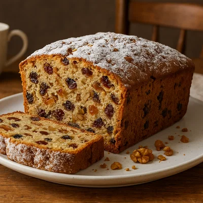 Bischofsbrot – österreichischer Rührkuchen mit Trockenfrüchten und Nüssen
