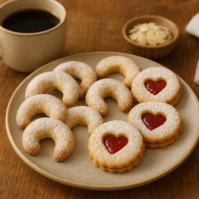 Zuckerbäckerei Wiener Art – Klassische Vanillekipferl & Linzer Augen