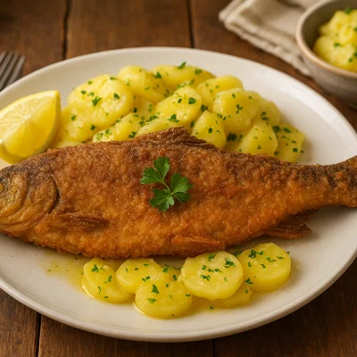 Waldviertler Karpfen klassisch gebraten