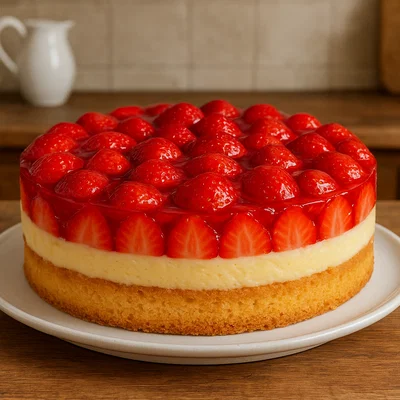 Eferdinger Erdbeertorte mit Vanillecreme