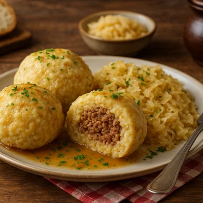 Herzhafte Fleischknödel aus der alpinen Küche