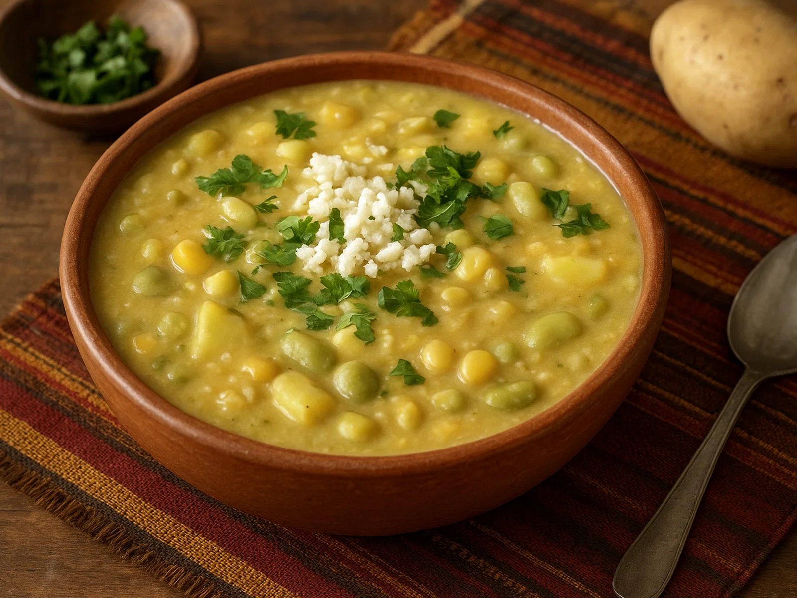 Locro de Habas – Andine Saubohnensuppe